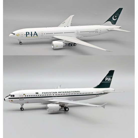 1/200 PIA BOEING 777-240/LR AP-BGY AND PIA AIRBUS A320-214 AP-BLA 2 PIECE SET LIMITED EDITION 1/200 PIA BOEING 777-240/LR AP-BGY AND PIA AIRBUS A320-214 AP-BLA 2 PIECE SET LIMITED EDITION