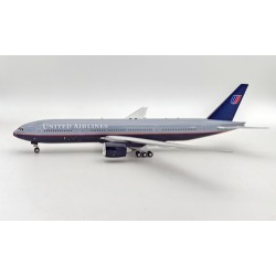 1/200 N786UA UNITED GREY TOP 777-200 WITH STAND IF772UA1123
