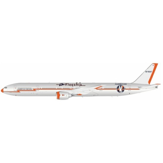 1/200 AMERICAN AIRLINES 777-323/ER N735AT WITH STAND 1/200 AMERICAN AIRLINES 777-323/ER N735AT WITH STAND
