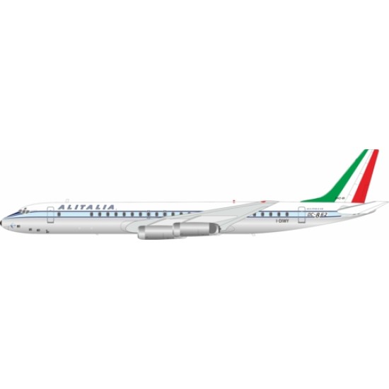 1/200 ALITALIA MCDONNELL DOUGLAS DC-8-62H I -DIWY POLISHED WITH STAND 1/200 ALITALIA MCDONNELL DOUGLAS DC-8-62H I -DIWY POLISHED WITH STAND
