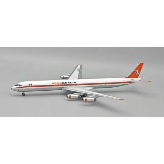 1/200 AEROMEXICO MCDONNELL DOUGLAS DC-8-63CF N4865T WITH STAND 1/200 AEROMEXICO MCDONNELL DOUGLAS DC-8-63CF N4865T WITH STAND