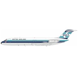 1/200 BRITISH MIDLAND AIRWAYS - BMA MCDONNELL DOUGLAS DC-9-32 G-BMAM WITH STAND 1/200 BRITISH MIDLAND AIRWAYS - BMA MCDONNELL DOUGLAS DC-9-32 G-BMAM WITH STAND