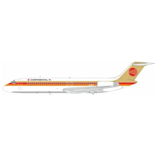 1/200 CONTINENTAL AIRLINES MCDONNELL DOUGLAS DC-9-32 N3510T WITH STAND