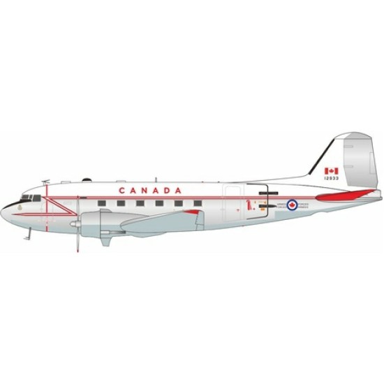 1/200 CANADA AIR FORCE DC-3 12933 WITH STAND 1/200 CANADA AIR FORCE DC-3 12933 WITH STAND