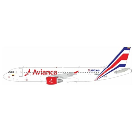 1/200 LACSA RETRO AVIANCA AIRBUS A320-214 N821AV IFEAV821