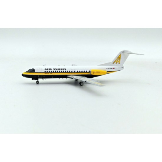 1/200 AIR ANGLIA FOKKER F-28-4000 FELLOWSHIP G-JCWW WITH STAND IFF28AQ1120