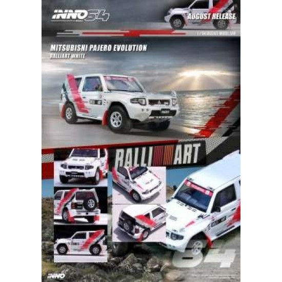 1/64 MITSUBISHI PAJERO EVOLUTION RALLIART, WHITE