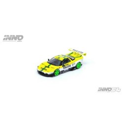 1/64 NSX NA1 ROCKET BUNNY V2 AERO TAKAKO DOME CONCEPT LIVERY, YELLOW/WHITE/BLACK/GREEN RIMS