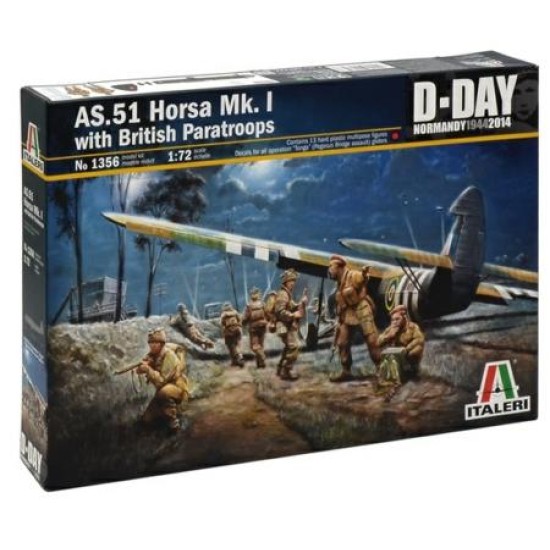 1/72 RAF AS.51 HORSA MK.I/II AND BRITISH PARA (PLASTIC KIT) 1356
