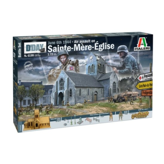 1/72 BATTLE OF NORMANDY SAINTE-MERE-EGLISE (PLASTIC KIT)