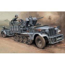 1/35 SD.KFZ.10/4 WITH FLAK 30 (PLASTIC MODEL KIT) 6395