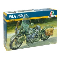 1/9 US ARMY WWII MOTORCYCLE WLA 750 (PLASTIC KIT) 7401