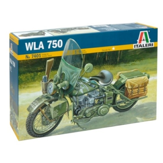1/9 US ARMY WWII MOTORCYCLE WLA 750 (PLASTIC KIT) 7401