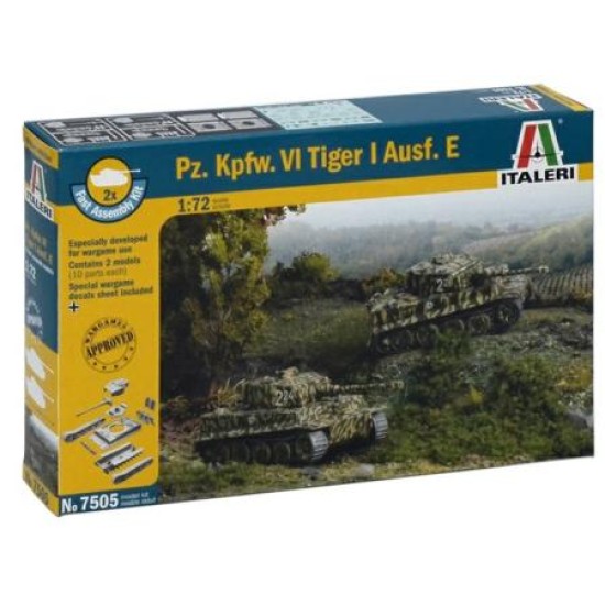 1/72 PZ.KPFW.VI TIGER AUSF.E X2 QUICK KIT