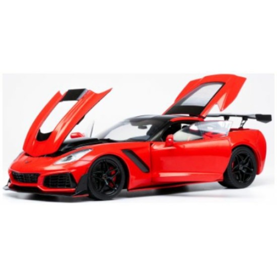 IX18RDC243-FO - 1/18 CHEVROLET CORVETTE C7 ZR1 RED 2019 IX18RDC243-FO - 1/18 CHEVROLET CORVETTE C7 ZR1 RED 2019