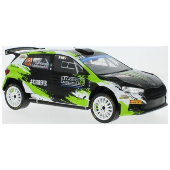 IX18RMC155A - 1/18 SKODA FABIA RALLY2 NO.23 RALLYE WM RALLY MONTE CARLO 2023 O.SOLBERG/E.EDMONDSON