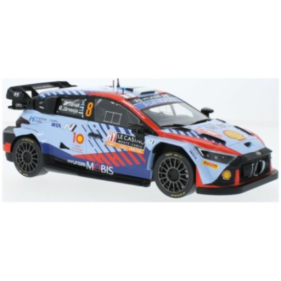 IX18RMC195 - 1/18 HYUNDAI I20 N RALLY1 NO.1 WRC RALLY MONTE CARLO 2024 O.TANAK/M.JARVEOJA