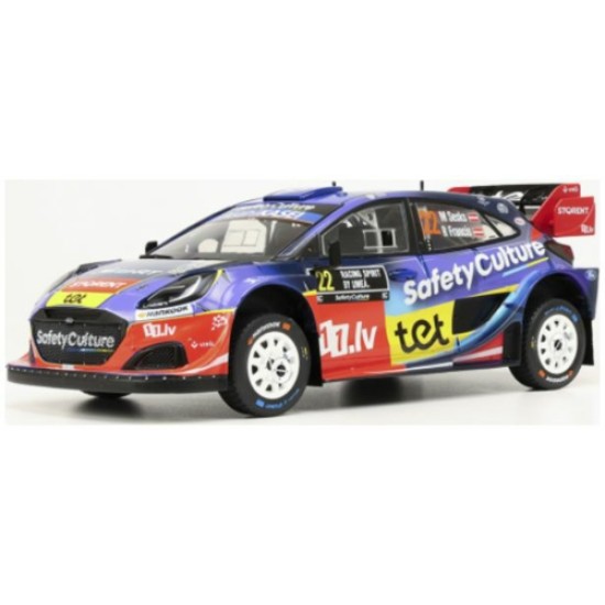 IX18RMC240 - 1/18 FORD PUMA RALLY1 WRC RALLY SWEDEN 2025 NO.22 M.SESKS/R.FRANCEVIC