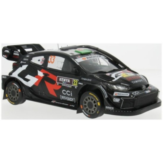 IX18RMC245 - 1/18 TOYOTA GR YARIS RALLY1 SAFARI RALLYE KENYA 2025 NO.33 EVANS/MARTIN