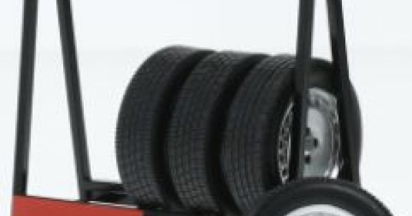 IX18SET026W - 1/18 RONAL TURBO MATTE CHROME SET OF 4 WHEELS