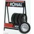 IX18SET026W - 1/18 RONAL TURBO MATTE CHROME SET OF 4 WHEELS