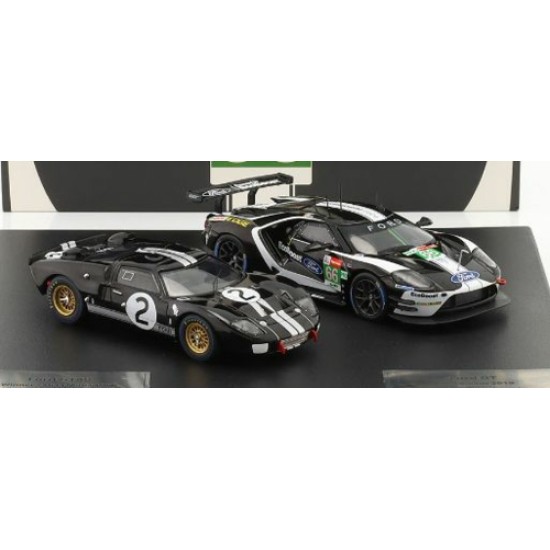 1/43 FORD GT40 NO.2 66 AND FORD GT NO.66 2019 LE MANS SET 43002