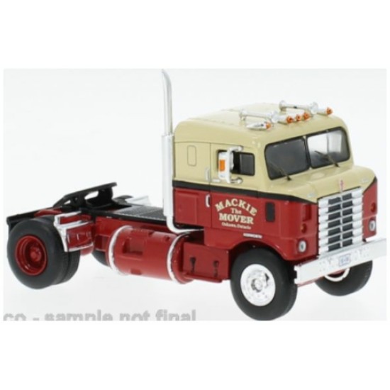 IX64TR008 - 1/64 KENWORTH BULLNOSE RED/BEIGE 1950