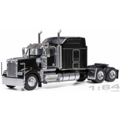 IX64TR014B - 1/64 KENWORTH W900 SLEEPER CAB BLACK