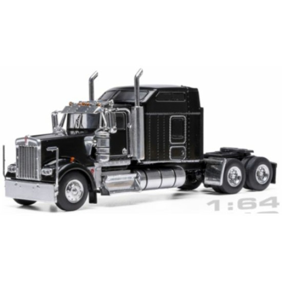 IX64TR014B - 1/64 KENWORTH W900 SLEEPER CAB BLACK