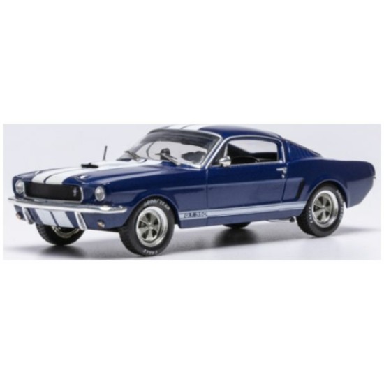 IXCLC613 - 1/43 FORD MUSTANG SHELBY GT 350 DARK BLUE/WHITE 1965