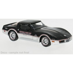 IXCLC650 - 1/43 CHEVROLET CORVETTE (C3) BLACK/SILVER 1980