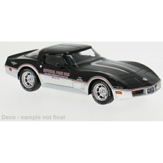 IXCLC650 - 1/43 CHEVROLET CORVETTE (C3) BLACK/SILVER 1980 IXCLC650 - 1/43 CHEVROLET CORVETTE (C3) BLACK/SILVER 1980