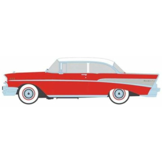 IXIA64008 - 1/64 CHEVROLET BEL AIR SEDAN MATADOR RED/INDIA IVORY 1957 IXIA64008 - 1/64 CHEVROLET BEL AIR SEDAN MATADOR RED/INDIA IVORY 1957