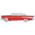 IXIA64008 - 1/64 CHEVROLET BEL AIR SEDAN MATADOR RED/INDIA IVORY 1957
