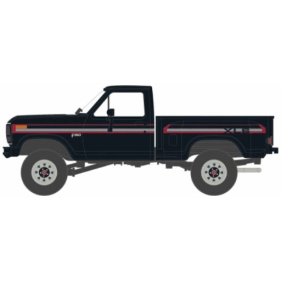 IXIA64029 - 1/64 FORD F-150 XLS FLARESIDE 4X4 BLACK 1983