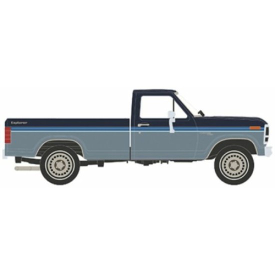 IXIA64030 - 1/64 FORD F-150 CUSTOM DARK BLUE AND BLUE 1981
