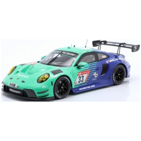 IXLEGT1823037A - 1/18 PORSCHE 911 (992) GT3 R 24H NURBURGRING NO.33 2023 FALKEN BACHLER/MULLER/PICARIELLO