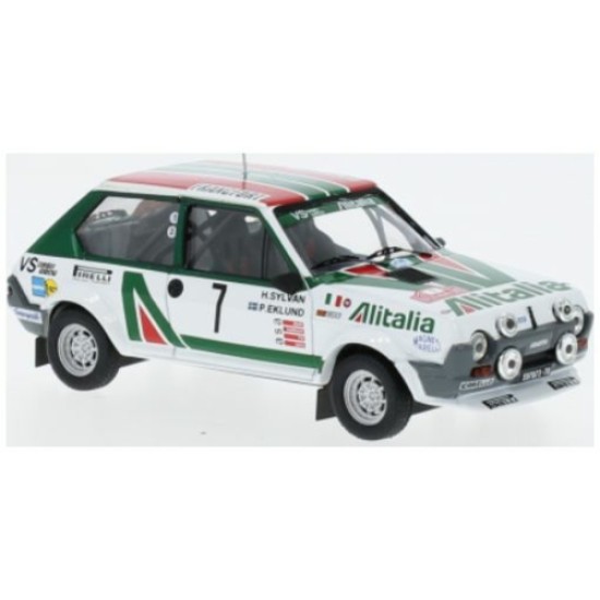 IXRAC445A - 1/43 FIAT RITMO 75 ABARTH NO.7 RALLY MONTE CARLO P.EKLUND/H.SYLVAN 1979