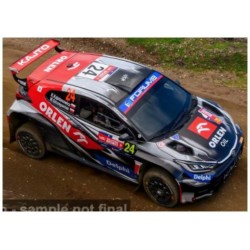 IXRAM1018CHILE - 1/43 TOYOTA GR YARIS RALLY 2 RALLYE CHILE 2025 NO.24 K.KAJETANOWICZ/M.SZCZEPANIAK