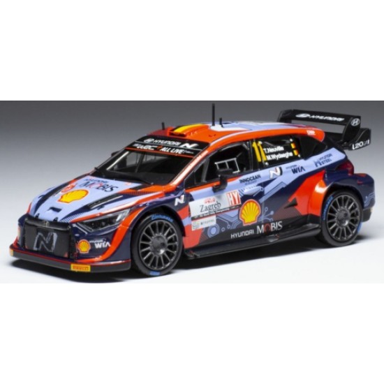 IXRAM851 - 1/43 HYUNDAI I20 N RALLY1 NO.11 WRC RALLY CROATIA 2022 T.NEUVILLE/M.WYDAEGHE