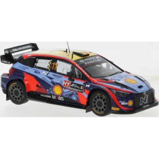 IXRAM868 - 1/43 HYUNDAI I20 N RALLY1 NO.11 WRC RALLY ACROPOLIS 2022 T.NEUVILLE/M.WYDAEGHE