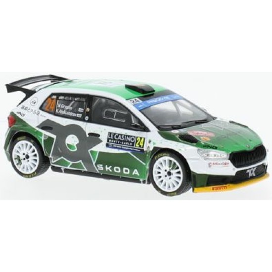 IXRAM890 - 1/43 SKODA FABIA NO.24 WRC2 RALLY MONTE CARLO 2023 N.GRYAZIN/K.ALEKSANDROV