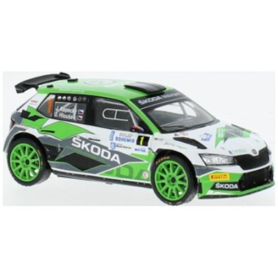 IXRAM934 - 1/43 SKODA FABIA RALLY2 EVO NO.1 RALLYE BOHEMIA J.KOPECKY/J.HLOUSEK