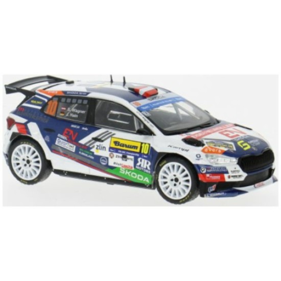 IXRAM951 - 1/43 SKODA FABIA RALLY2 RALLY WM BARUM RALLY 2024 NO.10 S.WAGNER/J.HAIN