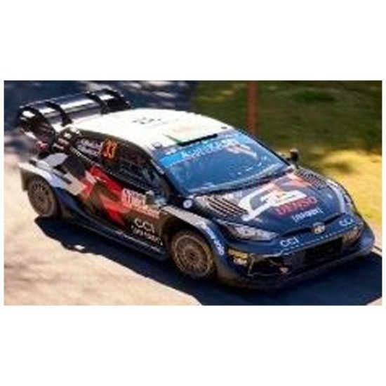 IXRAM965 - 1/43 TOYOTA GR YARIS RALLY1 HYBRID NO.33 EVANS MARTIN 2024 RALLY JAPAN WINNER WRC1