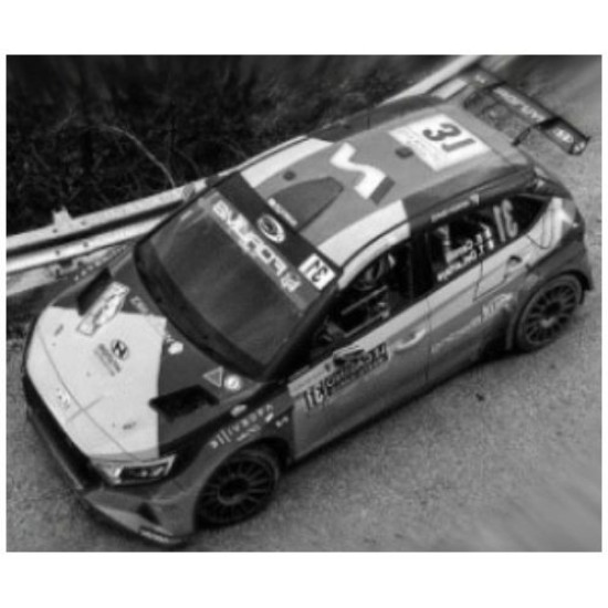 IXRAM978 - 1/43 HYUNDAI I20 N RALLY2 WRC RALLY MONTE CARLO 2025 NO.31 E.CAMILLI/T.DE LA HAYE