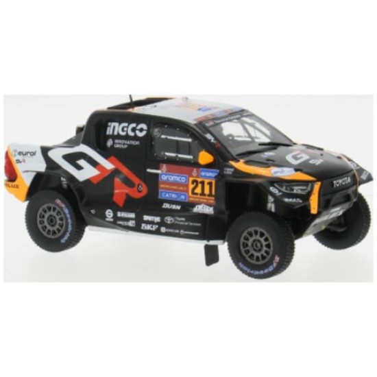 IXRAM985 - 1/43 TOYOTA GR DKR HILUX EVO T1 RALLY DAKAR 2025 NO.211 L.HENK/C.BRETT IXRAM985 - 1/43 TOYOTA GR DKR HILUX EVO T1 RALLY DAKAR 2025 NO.211 L.HENK/C.BRETT