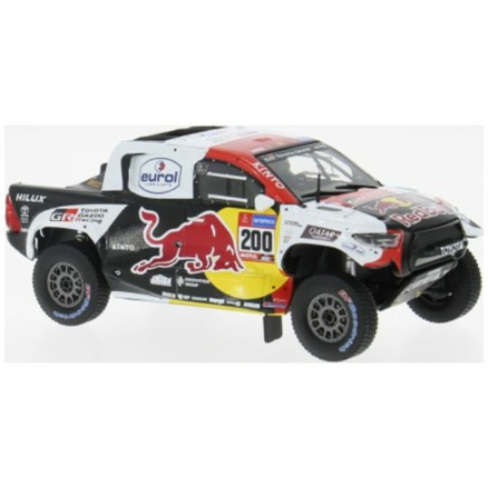 IXRAM986 - 1/43 TOYOTA GR DKR HILUX EVO T1 RALLY DAKAR 2023 NO.200 N.AL-ATTIYAH/M.BAUMEL IXRAM986 - 1/43 TOYOTA GR DKR HILUX EVO T1 RALLY DAKAR 2023 NO.200 N.AL-ATTIYAH/M.BAUMEL