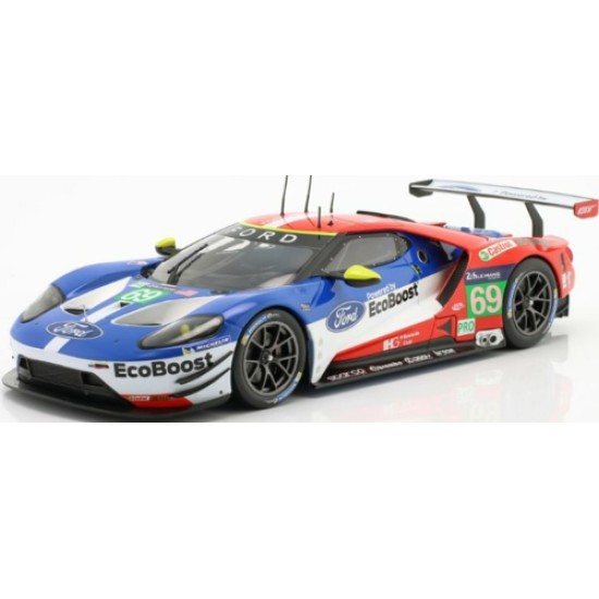 IXSPFGT18111 - 1/18 FORD GT NO.69 24H LE MANS 2016 BRISCOE/WESTBROOK/DIXON