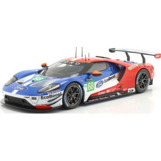 IXSPFGT18113 - 1/18 FORD GT NO.68 24H LE MANS 2017 HAND/KANAAN MU